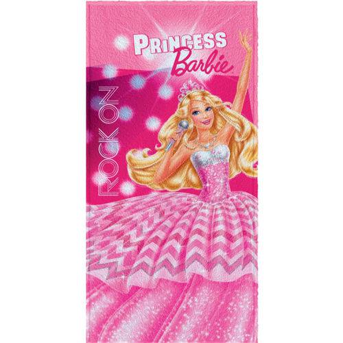 Toalha de Banho Barbie Rock Royals Felpuda