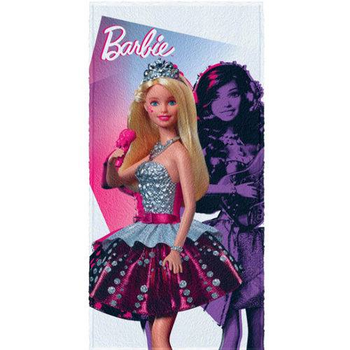 Toalha de Banho Barbie Rock Royals Felpuda