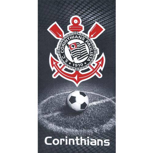 Toalha de Banho - Clubes de Futebol - Corinthians - Mod 06 - Aveludada - Dohler
