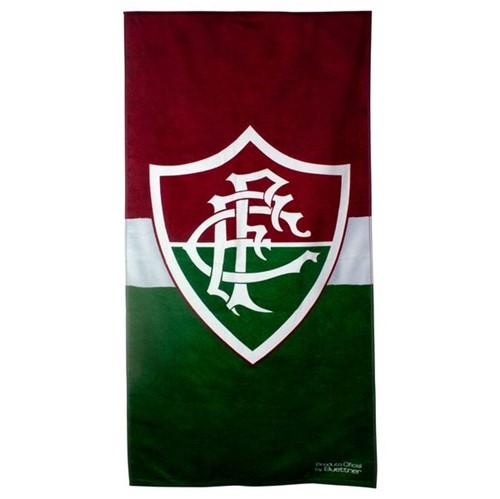 Toalha de Banho de Times de Futebol Aveludada Estampada 70x140cm 360g/m² Buettner Licenciada Time Fluminense