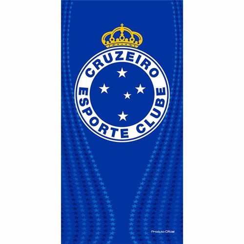 Toalha de Banho de Times de Futebol Aveludada Estampada 70x140cm Buettner Licenciada Brasão Cruzeiro 2019
