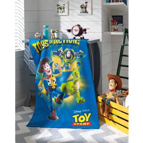 Toalha de Banho Dohler Felpudo Infantil Toy Story