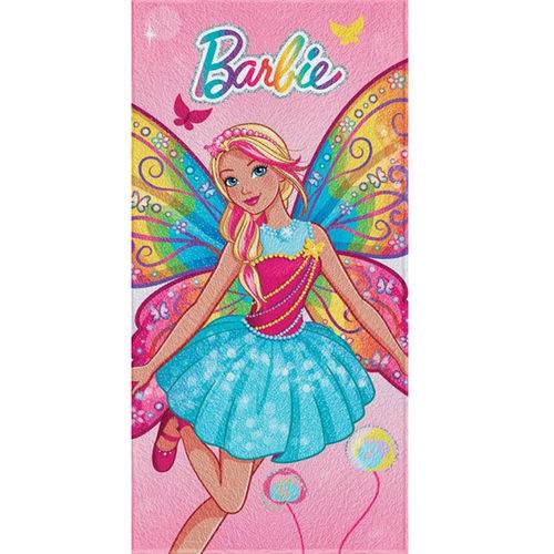 Toalha de Banho Felpuda Personagem Barbie Reino do Arco-íris Fada - Lepper