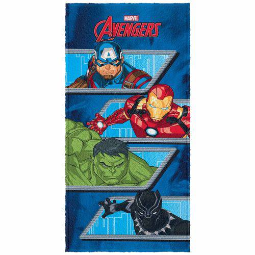 Toalha de Banho Infantil Avengers Quarteto Felpuda