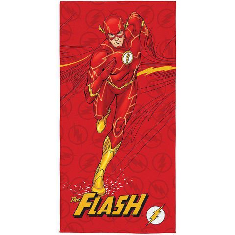 Toalha de Banho Infantil Lepper -Aveludada Estampada The Flash