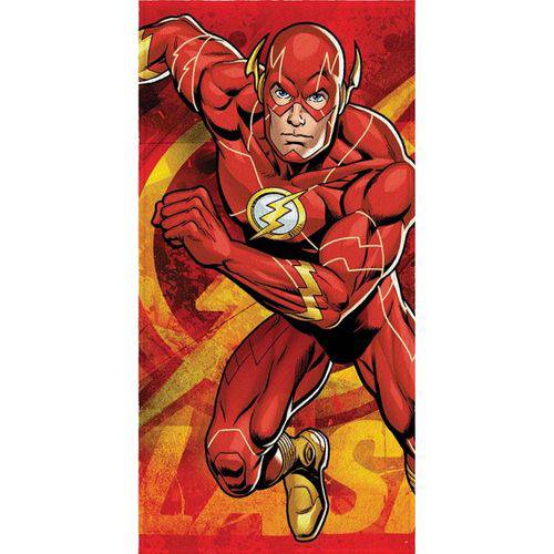 Toalha de Banho Liga da Justiça Felpuda Infantil The Flash