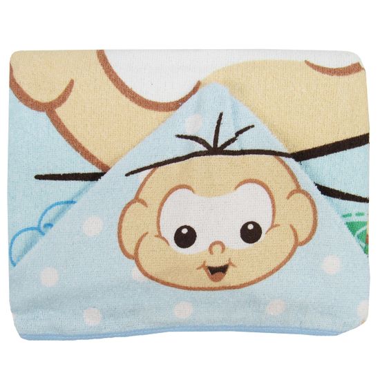 Toalha de Banho Masculina com Capuz Estampada Cebolinha Baby