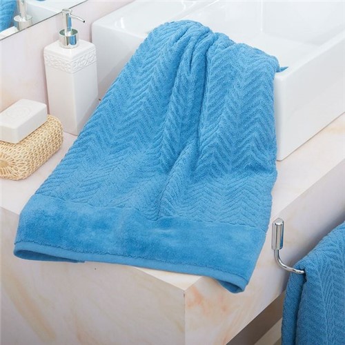 Toalha de Banho Megan Karsten Azul Allure Azul Allure