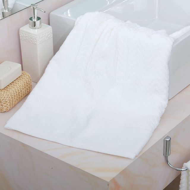 Toalha de Banho Megan Karsten Branco Branco