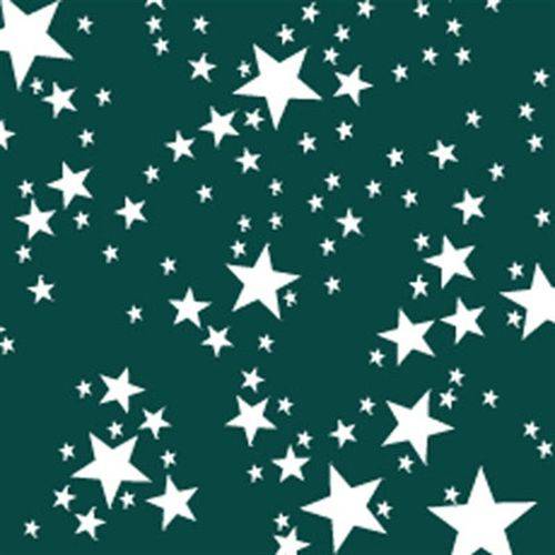 Toalha de Mesa Descartável Estrela Verde Escuro 10 Unidades Plaspet