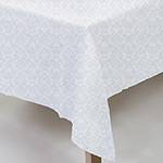 Toalha de Mesa Jacquard Neo Classico Arabesco 160x270 Branco