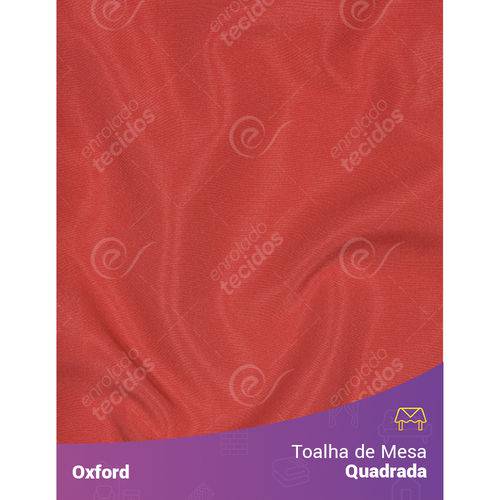 Toalha de Mesa Quadrada em Oxford Vermelho