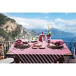 Toalha de Mesa Retangular 180x250cm Amalfi Cereja - Naturalle Fashion