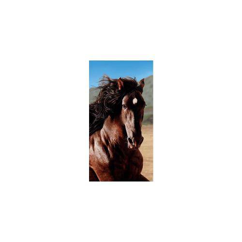 Toalha de Praia Aveludada 100 Algodão Beach Collection Brown Horse Buettner. Banho - Estampado