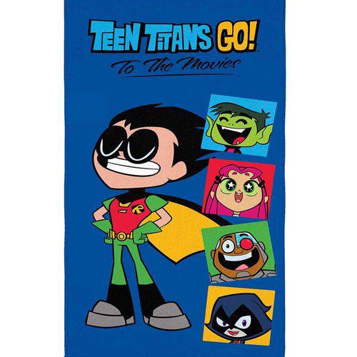 Toalha Infantil Menino Lepper Aveludada Teen Titans Go