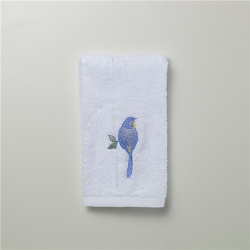 Toalha Lavabo Nightingale - Branco-azul - 30x50