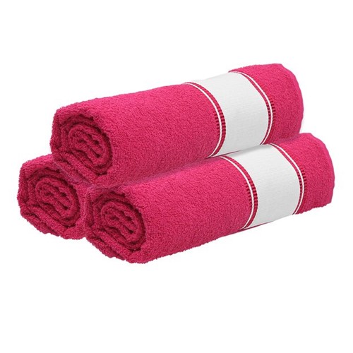 Toalha Rosa de Banho para Sublimação Rosa Unidade