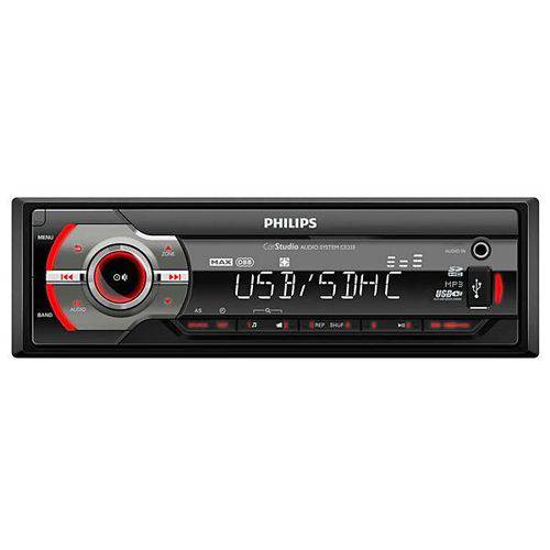 Toca Rádio Automotivo Philips CE233 com USB/Auxiliar - Preto