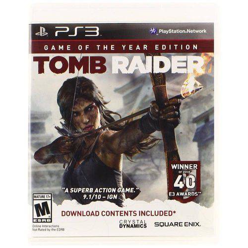 Tomb Raider Game Of The Year Edition - Ps3
