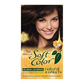 Coloração Soft Color Castanho Médio 40 Tonalizante Creme Soft Color Kit Castanho Médio 40