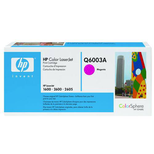 Toner Laserjet Color Hp Suprimentos Q6003ab Hp 124a Magenta 2600 / 2605 / Cm1015 / Cm1017