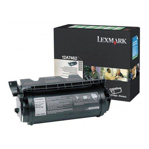 Toner Lexmark 12A7462 T630 T632 T634 Black - 21.000 Copias