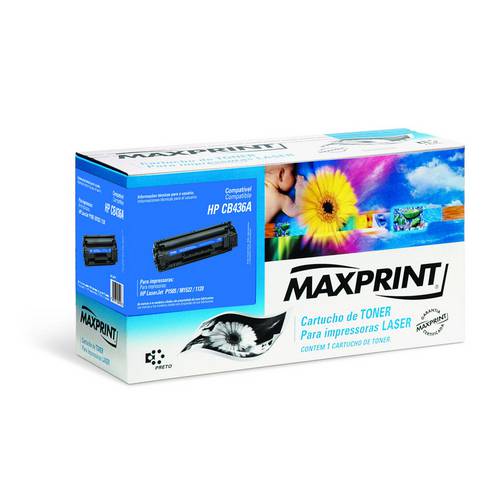 Toner Maxprint 36a Preto Cb436a
