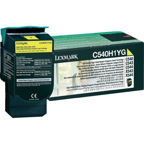Toner Original Lexmark C540h1yg Yellow | Lexmark C540 C543 C544 X543 X544 X548 | 2k