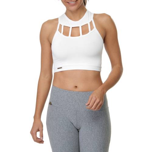 Top Esportivo Sawary Fitness Cropped Recortes