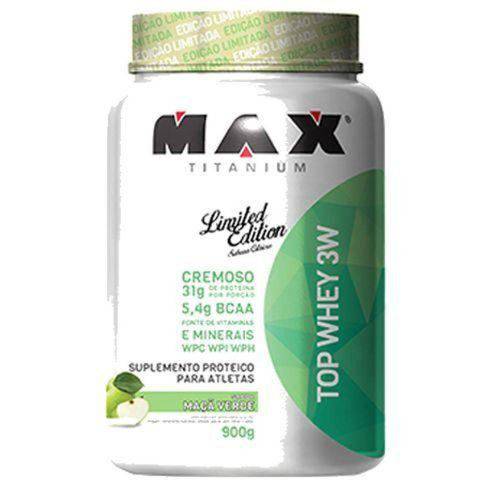 Top Whey 3w - 900g Maça Verde - Max Titanium