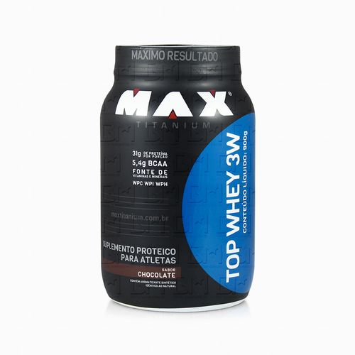 Top Whey 3W 900g - Max Titanium Top Whey 3W 900g Chocolate - Max Titanium