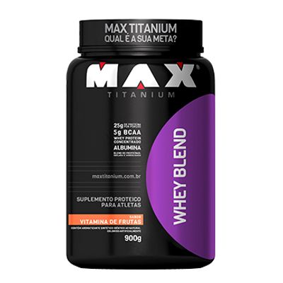 Top Whey 3W 900g - Max Titanium Top Whey 3W 900g Vitamina de Frutas - Max Titanium