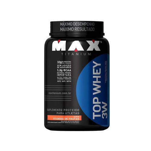 Top Whey 3w (900g) (vitamina de Frutas) Max Titanium