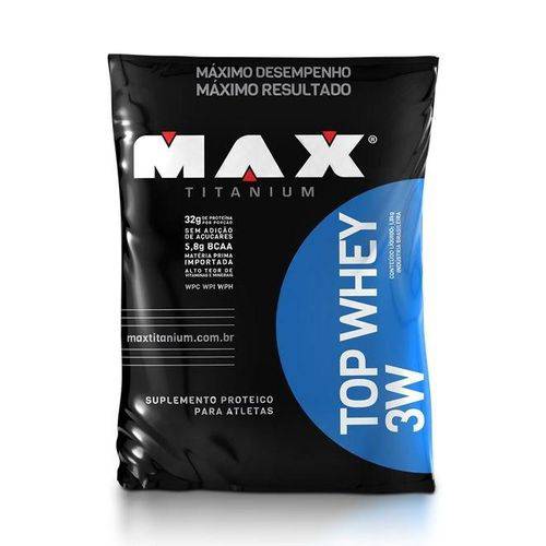 Top Whey 3w Refil (1,8kg) - Max Titanium - Chocolate