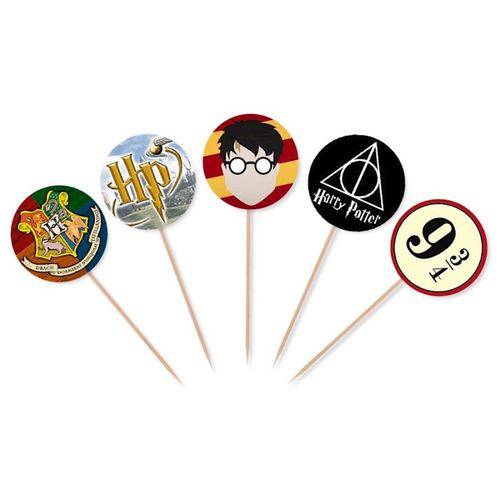 Topper para Cupcake e Doces Harry Potter Modelo 01 - 10 Unidades