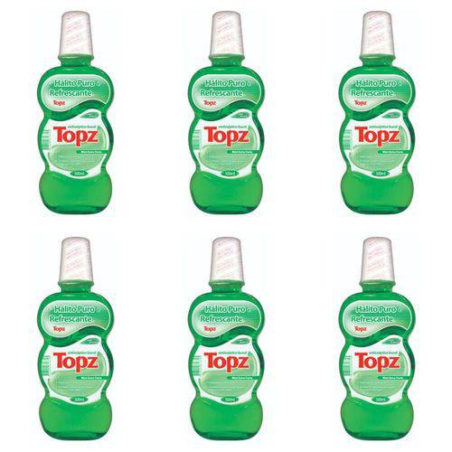 Topz Mint Extra Forte Enxaguante Bucal 500ml (kit C/06)