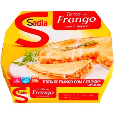 Torta Frango Catupiry Sadia 500g
