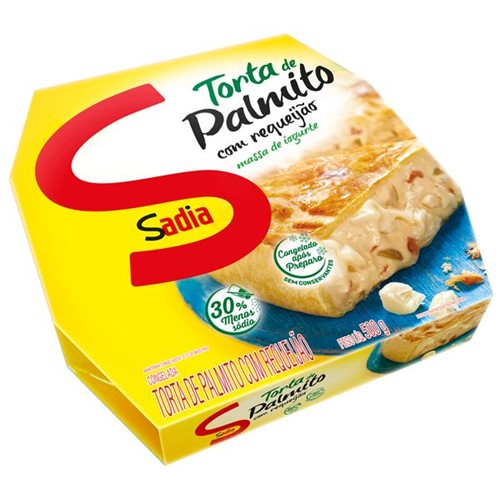 Torta Sadia 500g Iogurte/Palmito