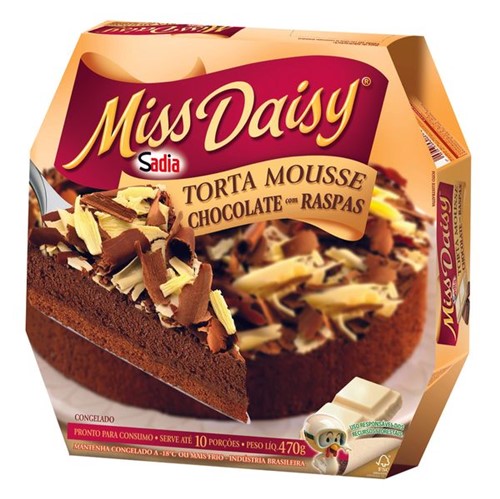 Torta Sadia M.Daisy 470g Choc/Raspa
