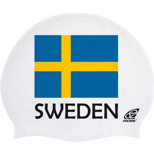 Touca de Silicone para Natação Bandeira da Suécia