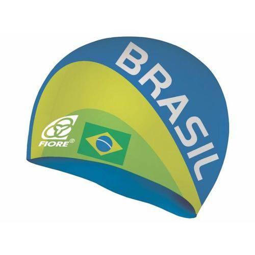 Touca de Silicone para Natação Fiore Team Brasil