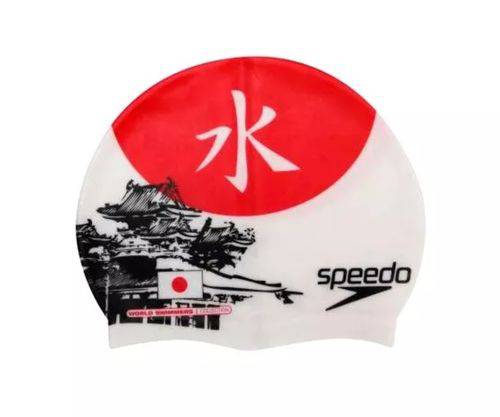 Touca Natação Speedo Japão World Swimmers Silicone Collect