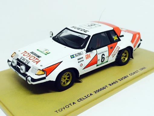 Toyota: Celica 2000GT RA63 - #6 Ivory Coast (1982) - 1:43 - Bizarre BZ398