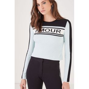 Tr Cropped Amour Azul Glow - P