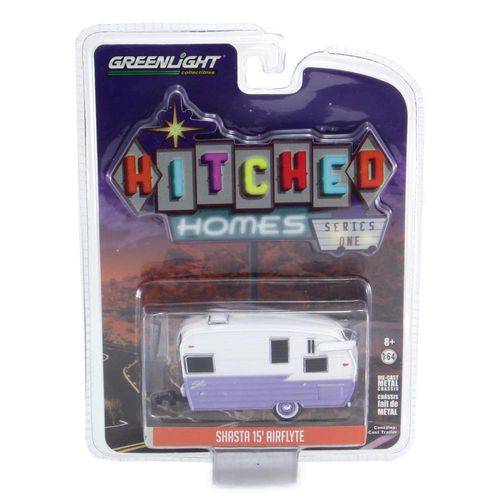 Trailer Shasta 15' Airflyte Hitched Homes Series 1 Greenlight 1:64