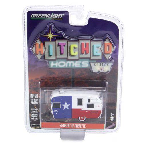 Trailer Shasta 15' Airflyte Hitched Homes Series 2 Greenlight 1:64