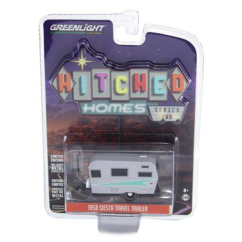 Trailer Siesta 1958 Travel Hitched Homes Series 2 Greenlight 1:64