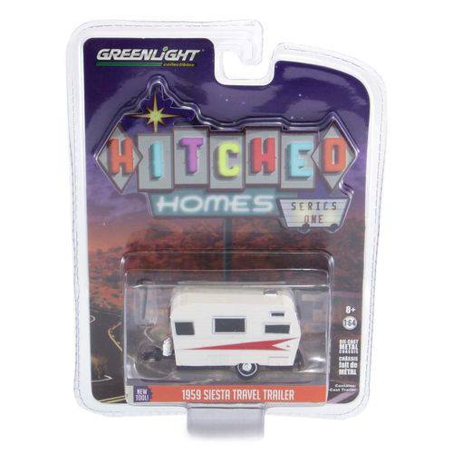 Trailer Siesta 1959 Travel Hitched Homes Series 1 Greenlight 1:64