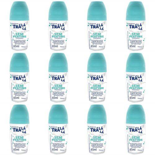 Tralálá S/ Perfume Desodorante Rollon Infantil S/ Alcool 65ml (kit C/12)