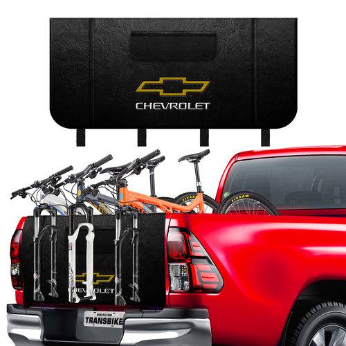 Transbike Logo Chevrolet 3 Bike - Protetor para Caminhonete
